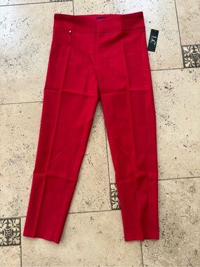 LC by Laura Cruz Red milleniu Ankle Pants